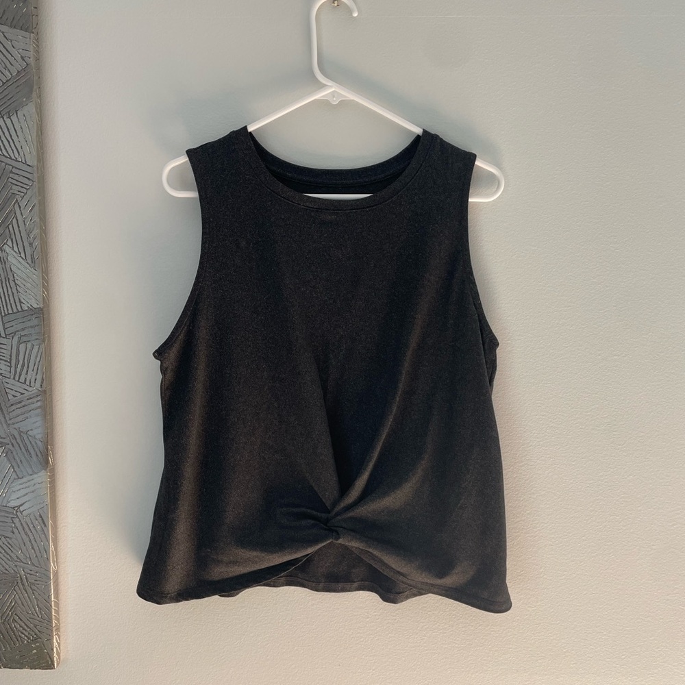 Enlighten Sleeveless Twist-Front Tank Top